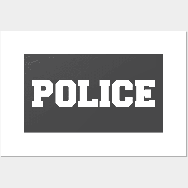 Police Wall Art by Coolthings